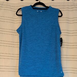 Xersion Quick-Dri Blue Athletic Top